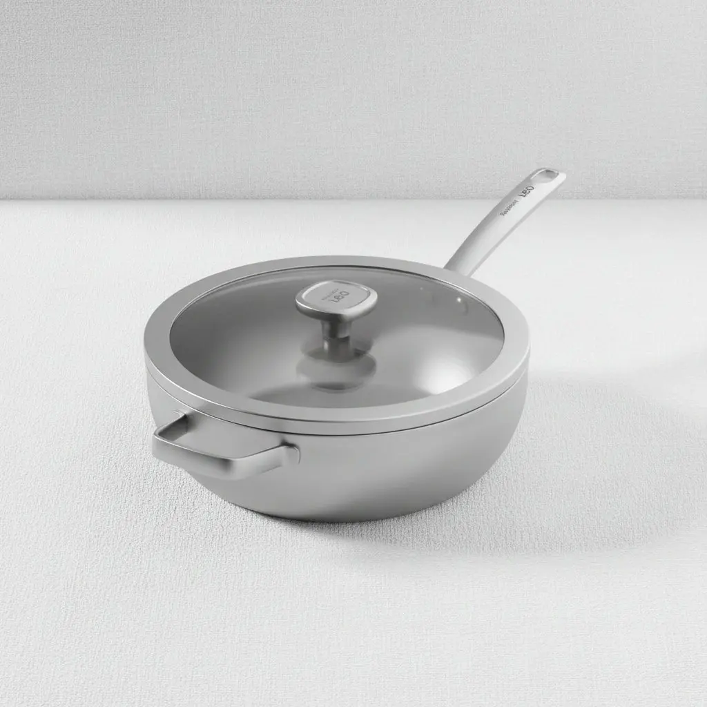 The Graphite 28cm Covered Recycled Stainless Steel Wok