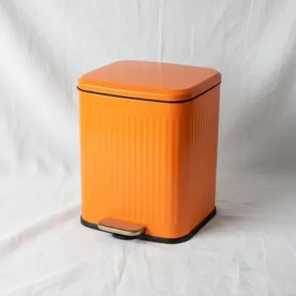 Square Orange 13L Trash Bin