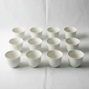 The Moonlight 12-Piece Small Ceramic Coffee Cup Set (Design 1)