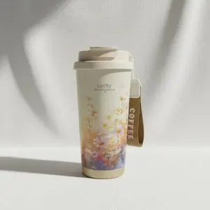 The Botanical Bloom 520ml 2-in-1 Stainless Steel Coffee Tumbler