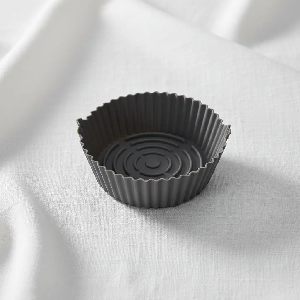 Eco-Friendly Reusable Non-Stick 20cm Silicone Air Fryer Pan Eco-Friendly Reusable Non-Stick 20cm Silicone Air Fryer Pan