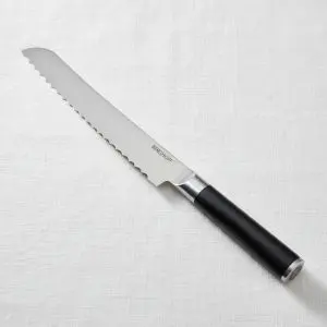 Sleek Gray Stainless Steel Bread Knife (20cm)