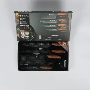 Premium Grain Rain 6-Piece Professional Kitchen Knife Set