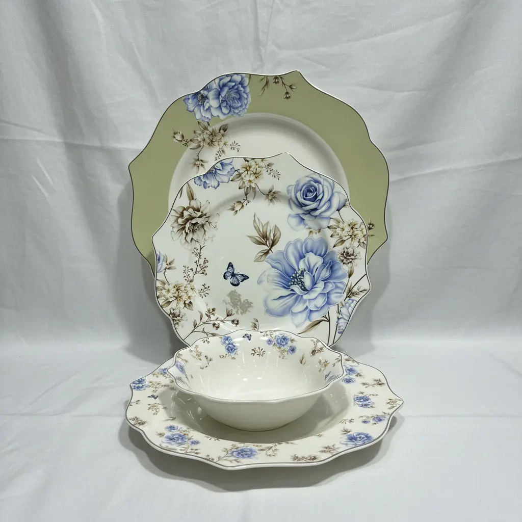 The Minimalist Hospitality Pavilion (Blue Flowers Dinner 24Pcs Set)