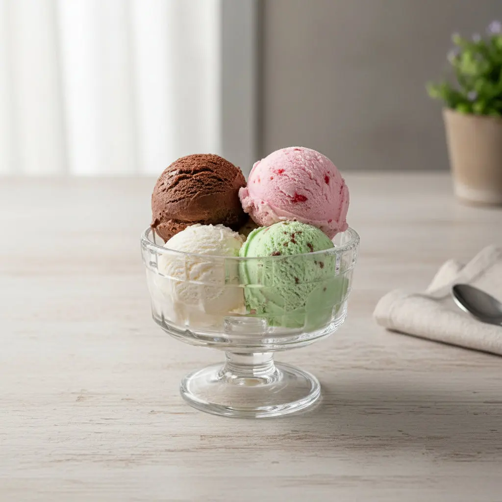 Ice Cream Glass Bowl (6 Pieces)