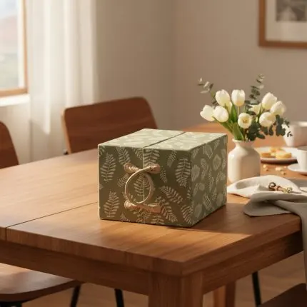 Vibrant Green Mixed Pattern Decorative Storage Box & Organizer