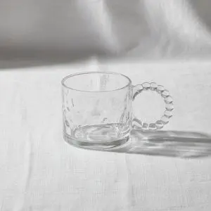 The Sphere Minimalist Glassware Curation (6-Piece Bubble Handle Tea Set, 320ml)