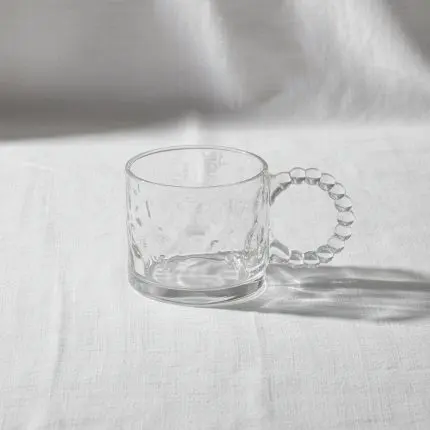 The Sphere Minimalist Glassware Curation (6-Piece Bubble Handle Tea Set, 320ml)