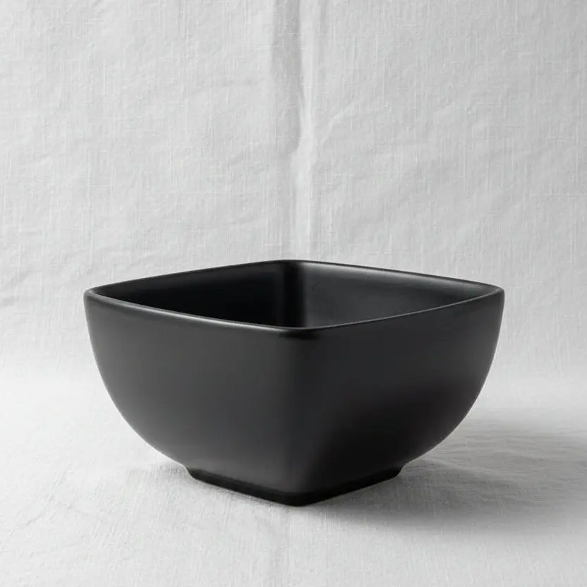 The Harmony Silhouette Black Soup Bowl (14cm)