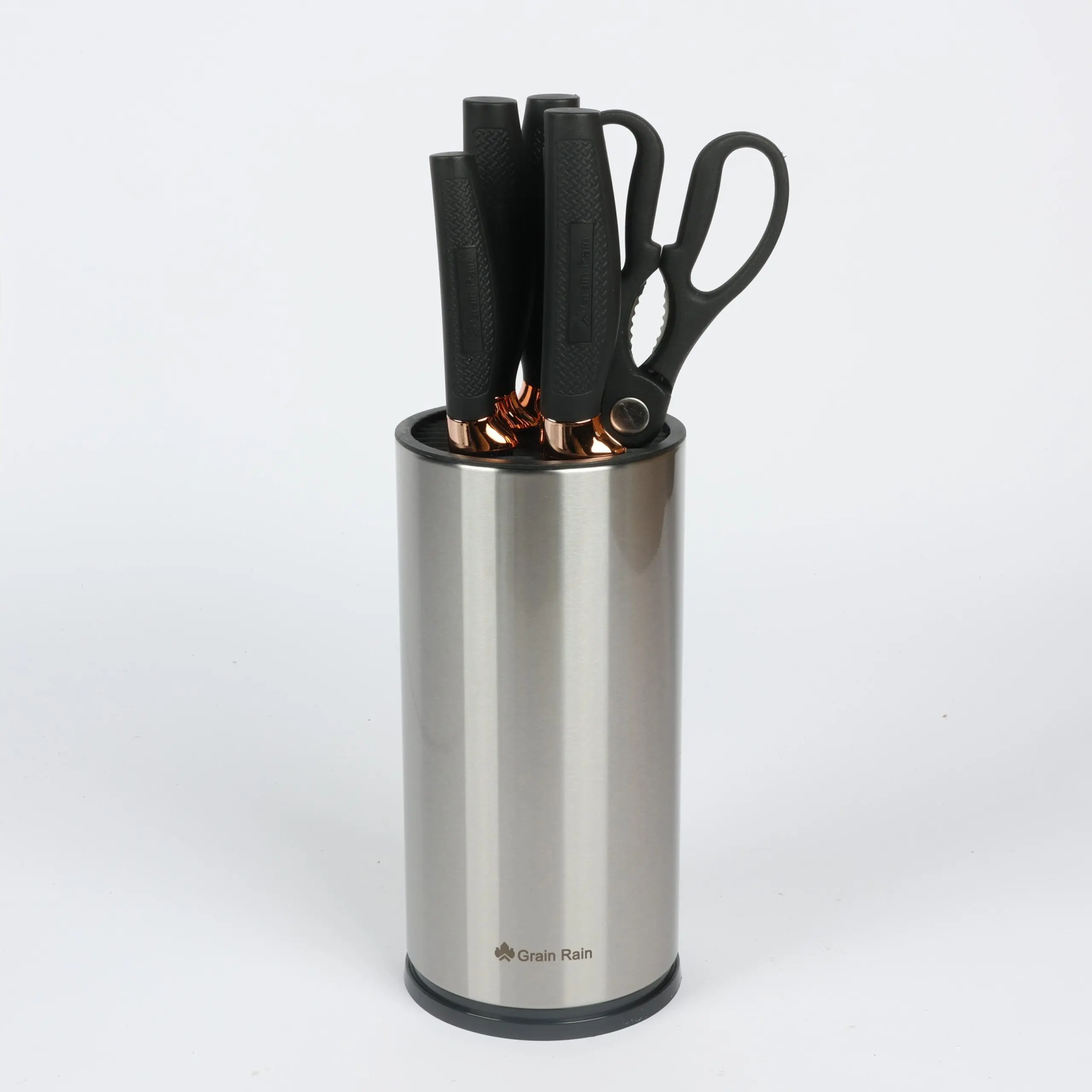 The Grain Rain 7-Piece Knife Set with Holder