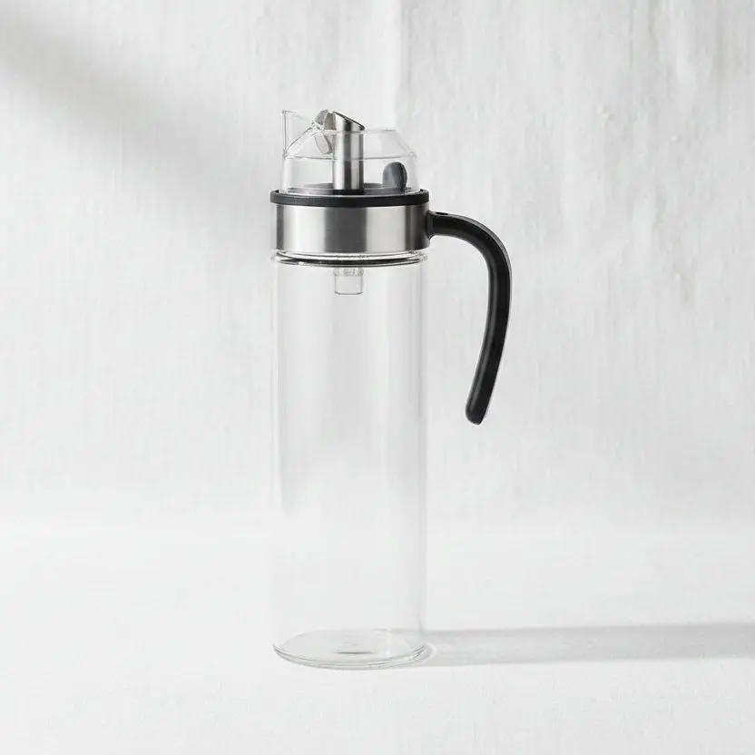 Danny Home Sleek Airtight Glass Oil & Vinegar Dispenser Bottle (500ml)