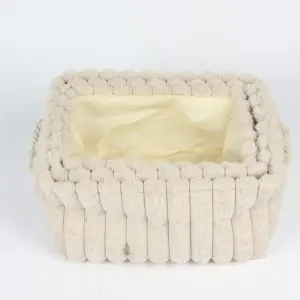 Set of 3 Soft Fur Storage Baskets