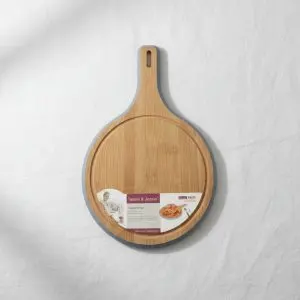 The Azure Minimalist 26cm Circular Wooden Culinary Board