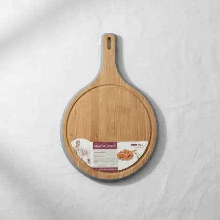 The Azure Minimalist 26cm Circular Wooden Culinary Board