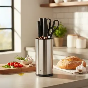 The Grain Rain 7-Piece Knife Set with Holder