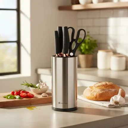 The Grain Rain 7-Piece Knife Set with Holder