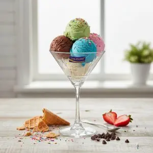Glass Cups (4-Piece, 230ml)
