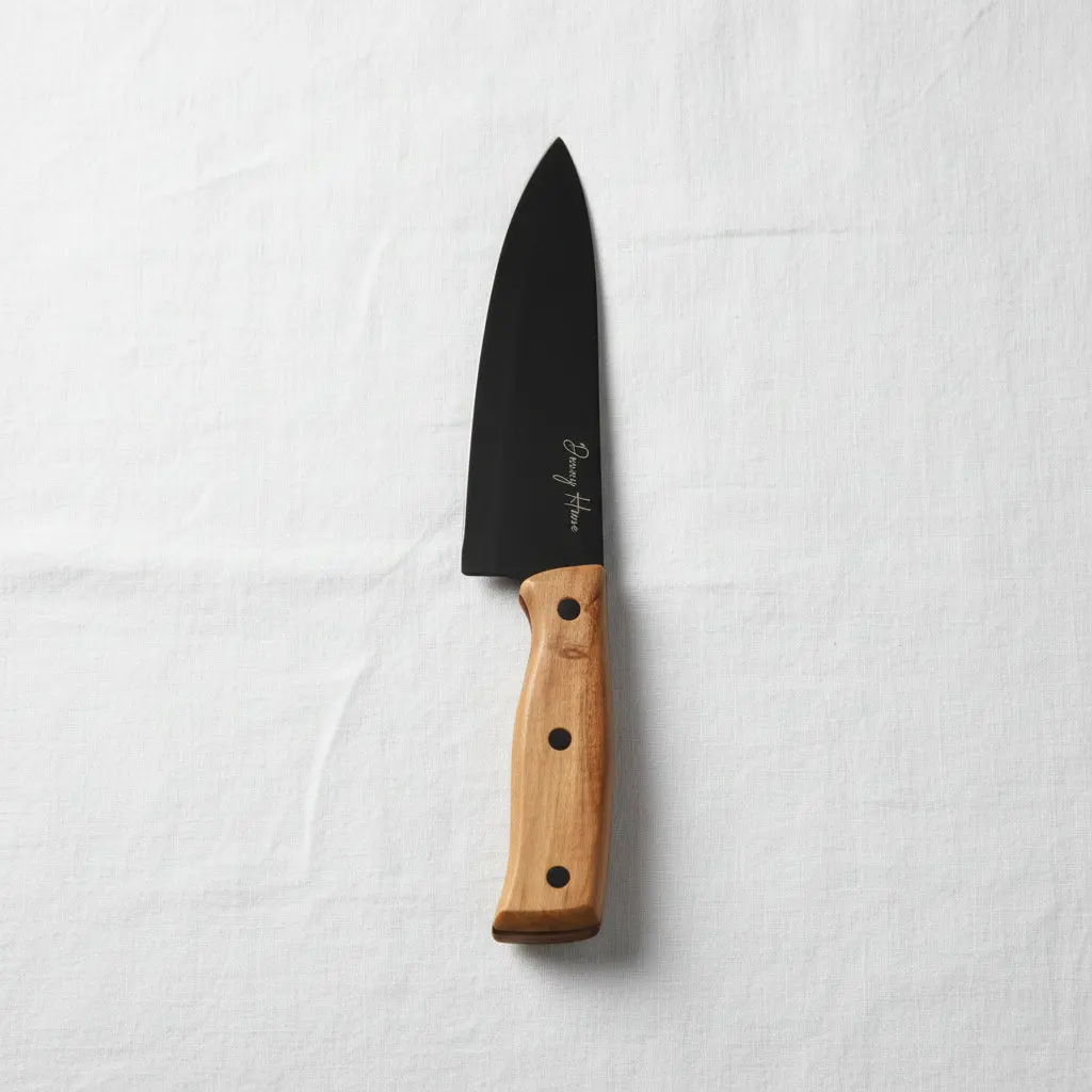 Black Stainless Steel Chef knife 32.5cm
