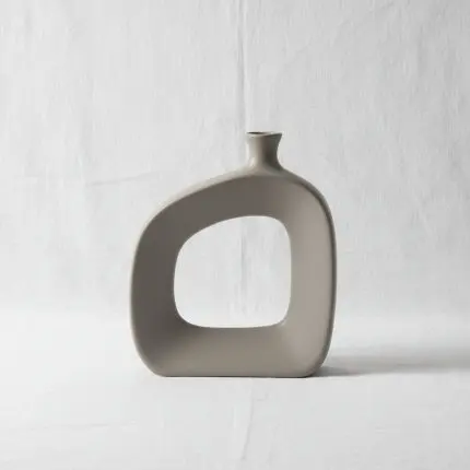 The Terra Matte-Finish Ceramic Decorative Flower Vase