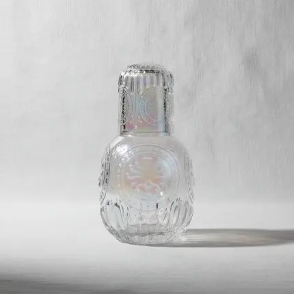 The Prism Tinted Glass Water Bottle with Companion Cup