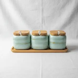 La Maya Clarity Architectural Glass Spice Suite (3-Piece Set)