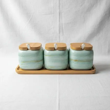 La Maya Clarity Architectural Glass Spice Suite (3-Piece Set)