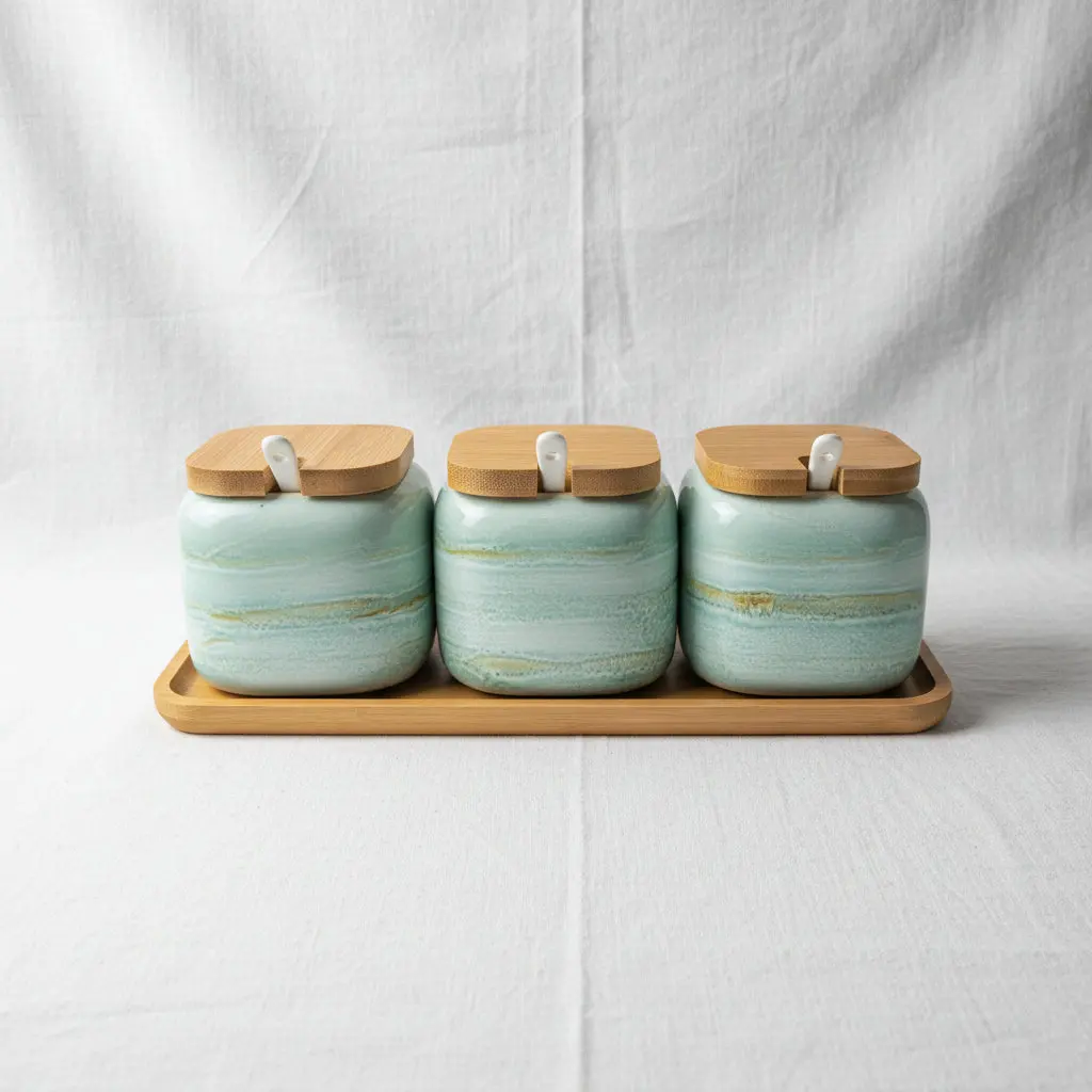 La Maya Clarity Architectural Glass Spice Suite (3-Piece Set)