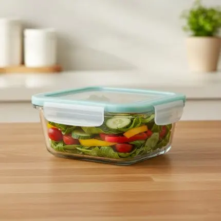 Danny Home Borosilicate Rectangular Food Container (400ml)