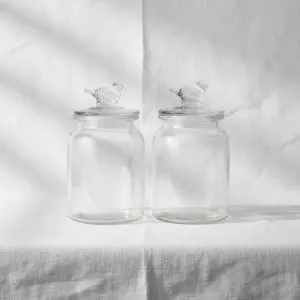 The Minimalist Culinary Sanctuary (Storage Glass Jars 2 Pcs)