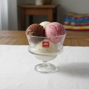 Cream Ribbed Cup (3-Piece)
